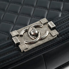 Chanel New Medium Lambskin Boy Black Series 22