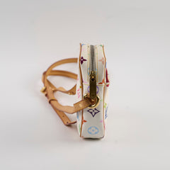 Louis Vuitton Takashi Murakami white multicolor Rift bag