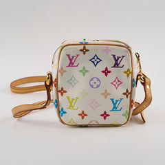 Louis Vuitton Takashi Murakami white multicolor Rift bag