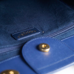 Chanel Small Caviar Deaville Tote Navy