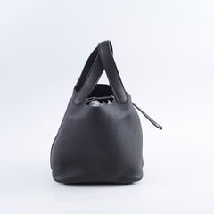 Hermes Picotin 18 Clemence Black