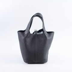 Hermes Picotin 18 Clemence Black