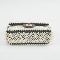 Chanel Pearl Mini Rectangular Bag Black 27 Series