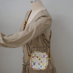 Louis Vuitton Takashi Murakami white multicolor Rift bag
