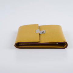 Hermes Clic 16 Chevre Bi-Fold Wallet Jane Amber 2018