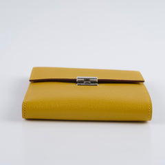 Hermes Clic 16 Chevre Bi-Fold Wallet Jane Amber 2018
