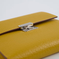 Hermes Clic 16 Chevre Bi-Fold Wallet Jane Amber 2018