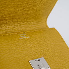 Hermes Clic 16 Chevre Bi-Fold Wallet Jane Amber 2018