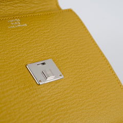 Hermes Clic 16 Chevre Bi-Fold Wallet Jane Amber 2018