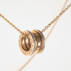 Bvlgari B.zero.1 necklace Diamonds Rose Pink Gold