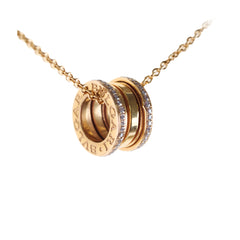 Bvlgari B.zero.1 necklace Diamonds Rose Pink Gold
