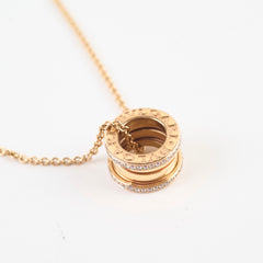 Bvlgari B.zero.1 necklace Diamonds Rose Pink Gold
