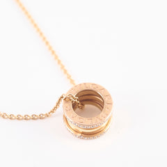 Bvlgari B.zero.1 necklace Diamonds Rose Pink Gold