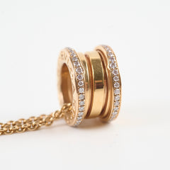 Bvlgari B.zero.1 necklace Diamonds Rose Pink Gold