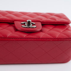 Chanel Mini Rectangular Caviar Red
