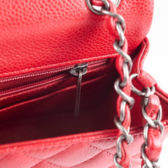 Chanel Mini Rectangular Caviar Red