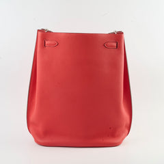 Hermes So Kelly 26 Red R Square Stamp