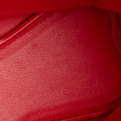 Hermes So Kelly 26 Red R Square Stamp