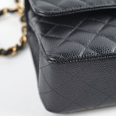 Chanel Quilted Caviar Small Classic Flap Black Series 31