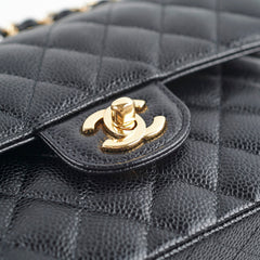 Chanel Quilted Caviar Small Classic Flap Black Series 31