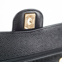 Chanel Quilted Caviar Small Classic Flap Black Series 31