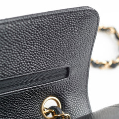Chanel Quilted Caviar Small Classic Flap Black Series 31