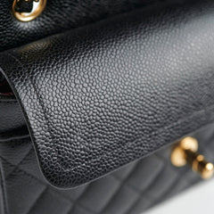 Chanel Quilted Caviar Small Classic Flap Black Series 31