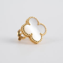 Van Cleef & Arpels VCA Alhambra Mother of pearl MOP Earrings