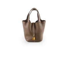 Hermes Picotin 18 Etoupe Clemence - D Stamp