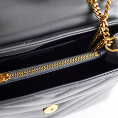 Saint Laurent Small Lou Lou GHW Storm