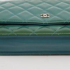 Chanel Wallet on Chain WOC Blue/Green/Turquoise