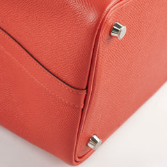 Hermes Picotin 18 Lock Bag Epsom Red with Multi Colour Handle C stamp