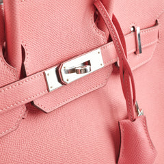 Hermes Birkin 30 Rose lipstick X Stamp
