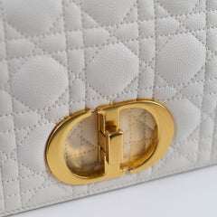 Dior Caro Medium Flap White