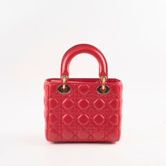 Christian Dior Small Lady Dior ABC Red