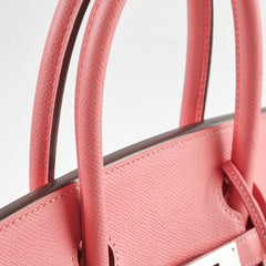 Hermes Birkin 30 Rose lipstick X Stamp