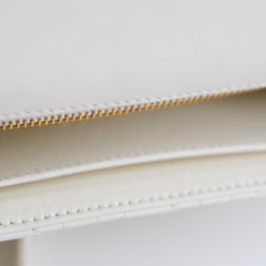 Dior Caro Medium Flap White