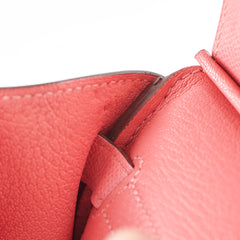 Hermes Birkin 30 Rose lipstick X Stamp