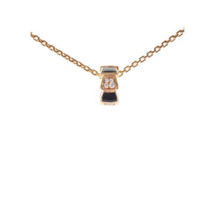 Bvlgari Serpenti Viper Necklace Diamonds Onyx Pink Gold