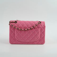 Chanel Small Double Classic Flap Pink/Yellow