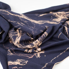 Hermes Pirouette Au Galop Cashmere Scarf Navy 140