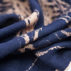 Hermes Pirouette Au Galop Cashmere Scarf Navy 140