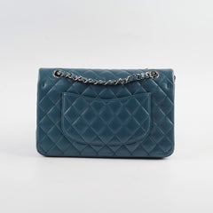 Chanel Medium/Large Double Classic Flap Blue