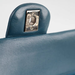 Chanel Medium/Large Double Classic Flap Blue