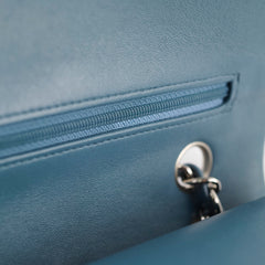 Chanel Medium/Large Double Classic Flap Blue