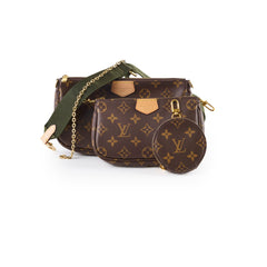 Louis Vuitton Multi Pochette Monogram Khaki Microchip
