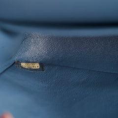 Chanel Medium/Large Double Classic Flap Blue