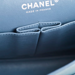 Chanel Medium/Large Double Classic Flap Blue