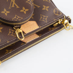 Louis Vuitton Multi Pochette Monogram Khaki Microchip