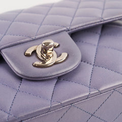 Chanel M/L Classic Flap Lambskin Gunmetal Grey